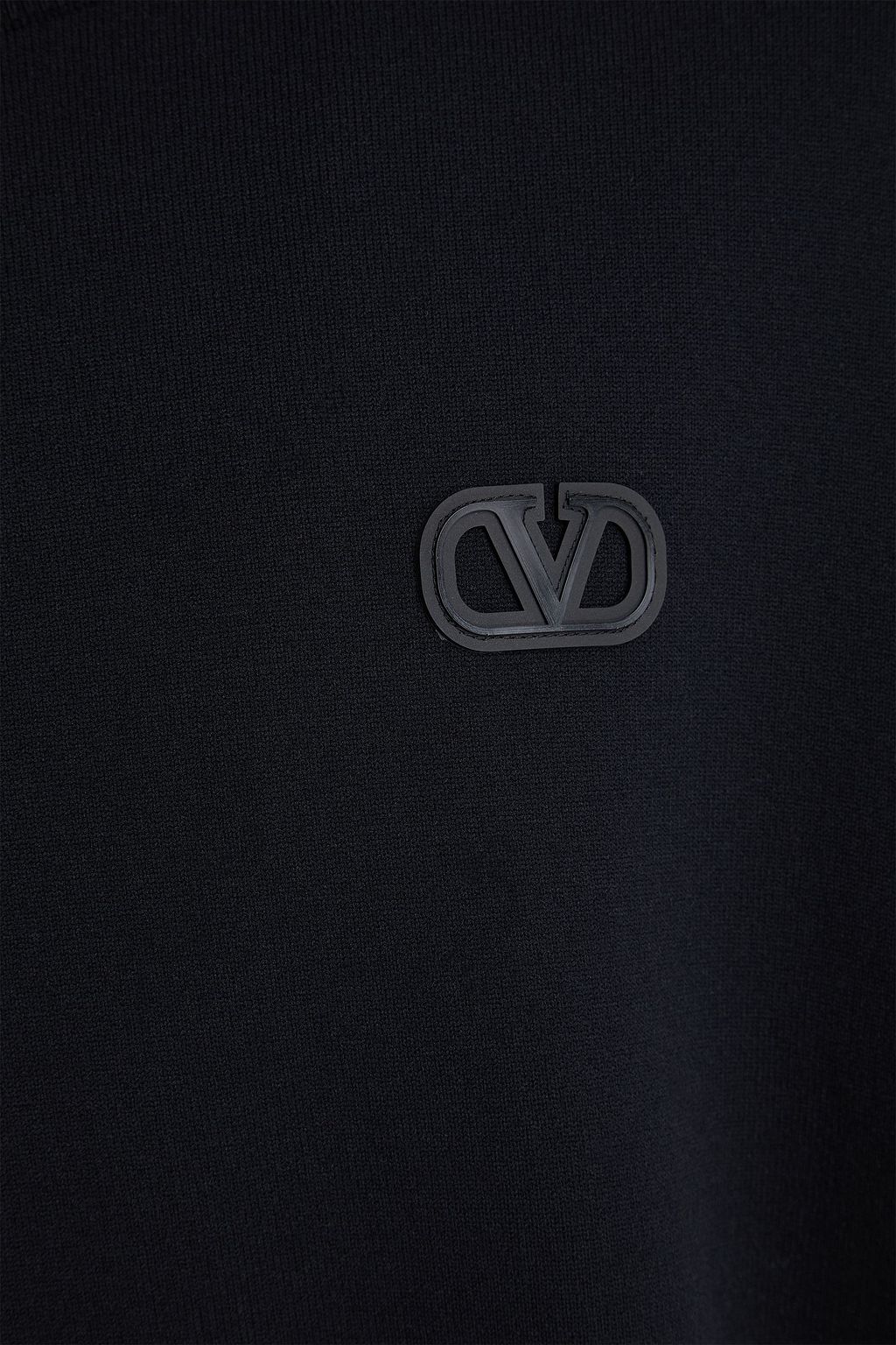 VALENTINO GARAVANI Appliquéd wool-blend sweatshirt