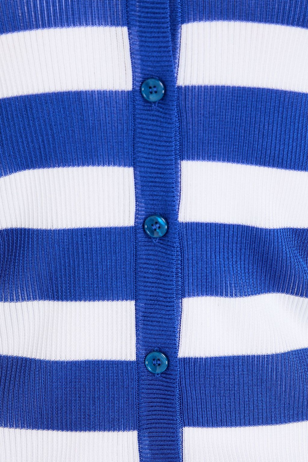 DOLCE&GABBANA Striped ribbed-knit cardigan