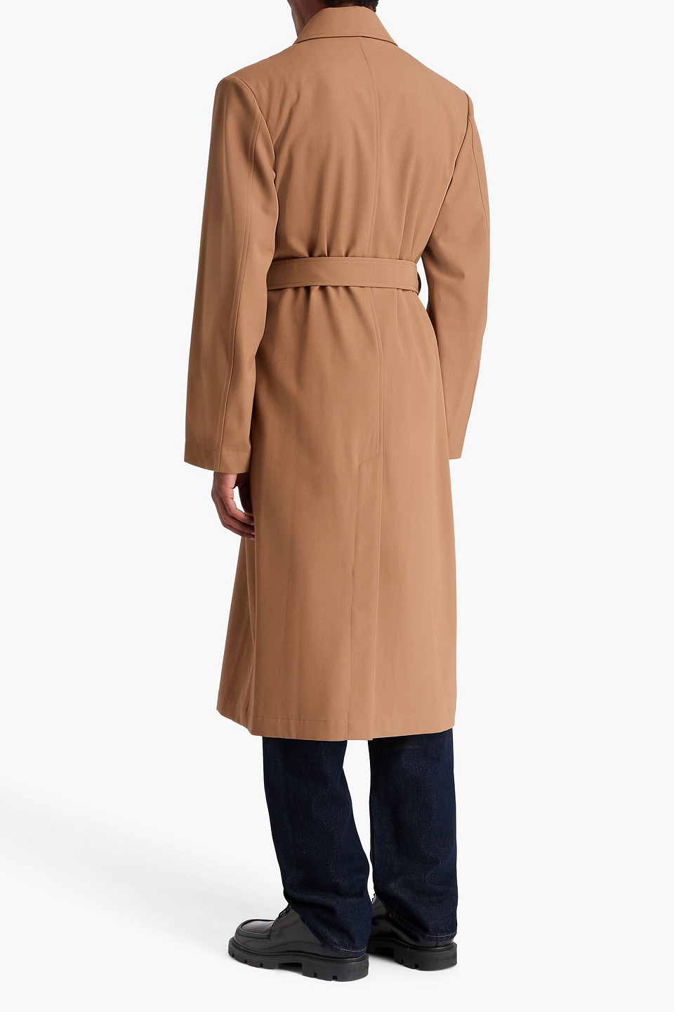 Dries Van Noten - Mantel Aus Gabardine Mit Gürtel - Neutral - M 