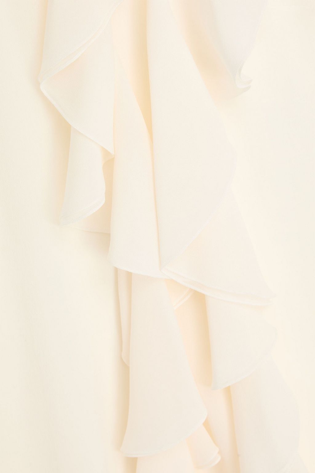 DOLCE&GABBANA Ruffled silk-georgette blouse