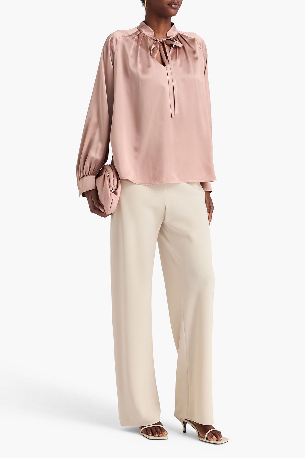 MAX MARA Silk-satin blouse