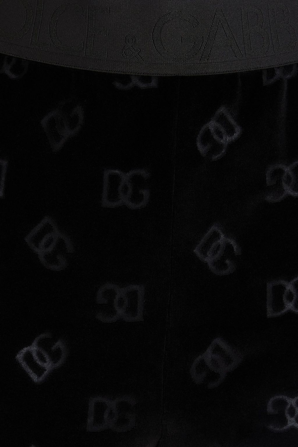 DOLCE&GABBANA Leggings aus Jacquard aus Baumwollsamt