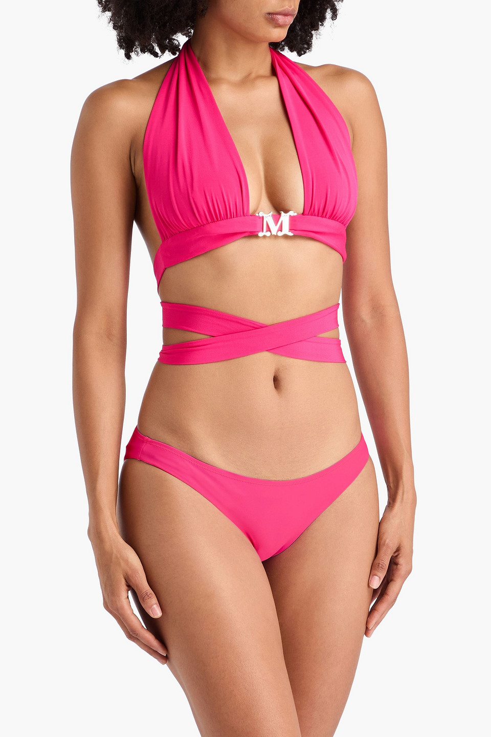  Max Mara - Glauco Triangel-bikini-oberteil Mit Verzierung - Pink - Xs 