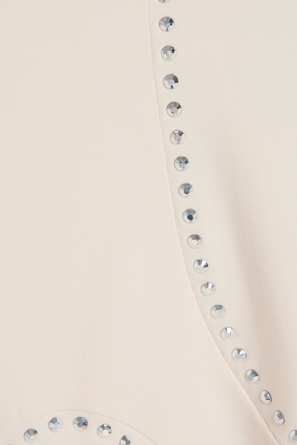 STELLA MCCARTNEY Asymmetric crystal-embellished crepe maxi dress