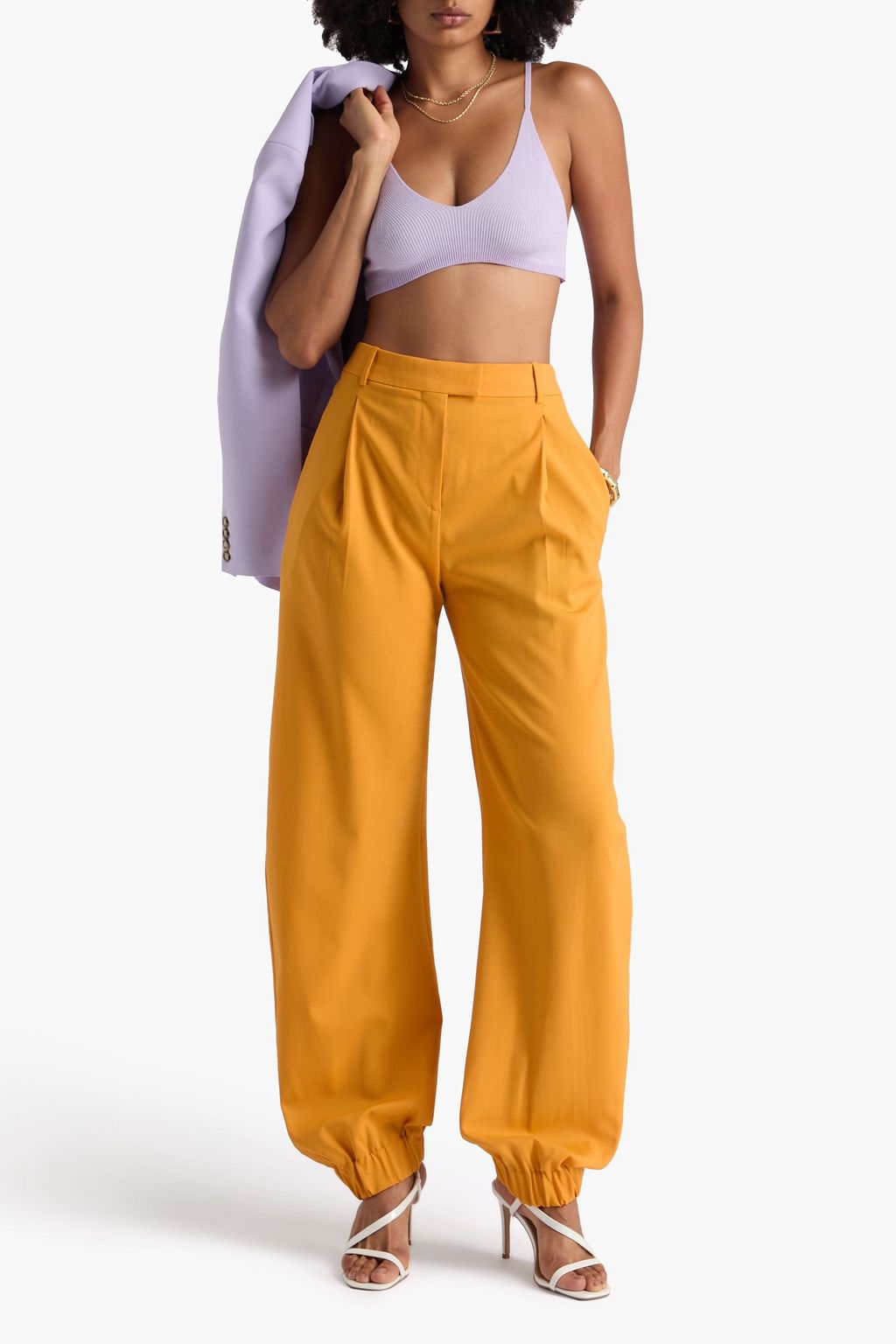 JACQUEMUS リブ編みニット ブラトップ