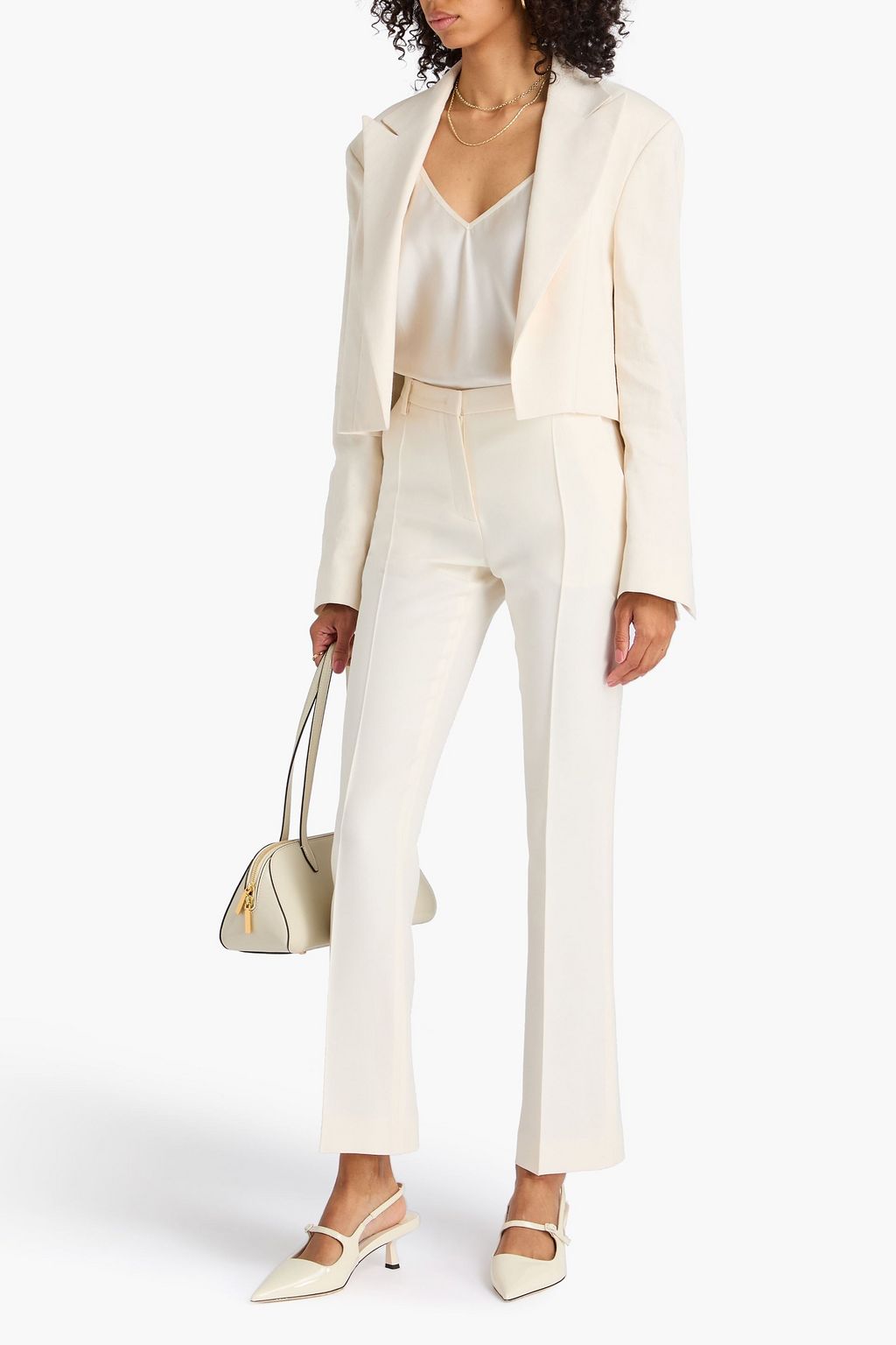 VALENTINO GARAVANI Wool and silk-blend slim-leg pants