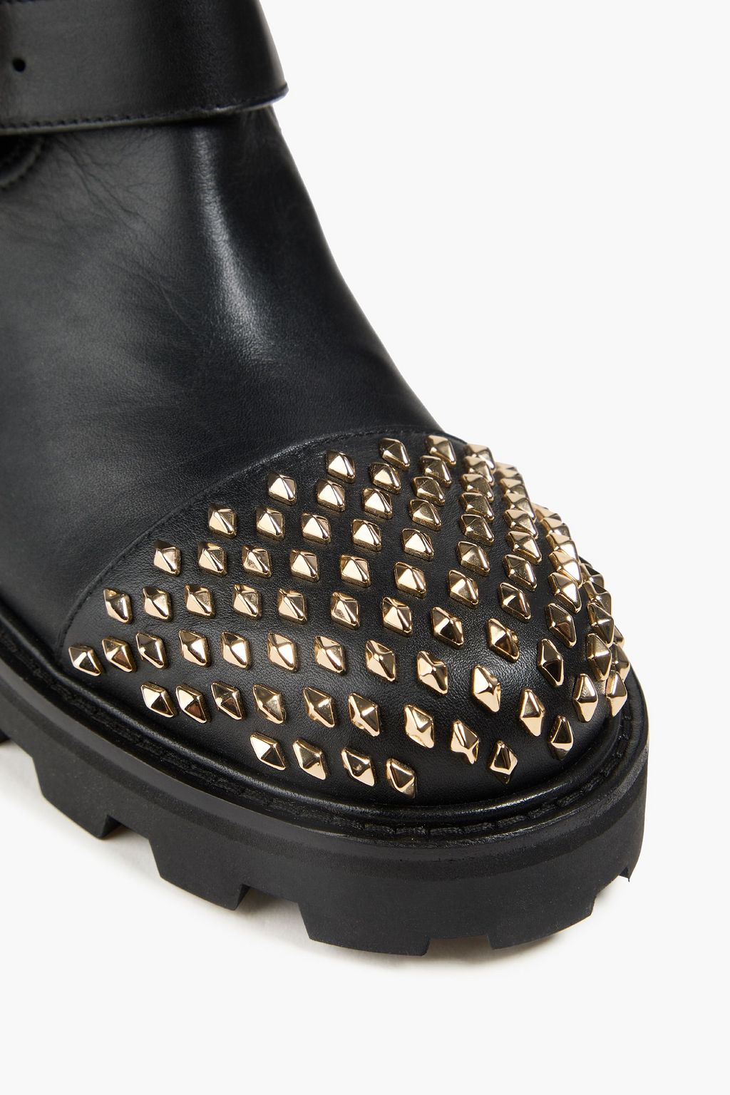JIMMY CHOO Biker II studded leather ankle boots