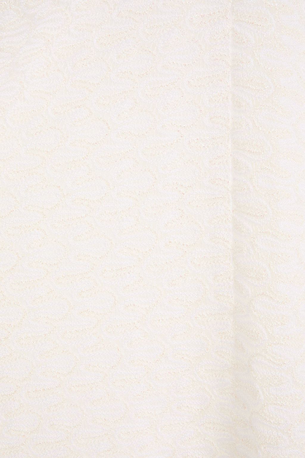 MISSONI فستان طويل بحبكة كروشيه بلون ميتاليك وبفتحات