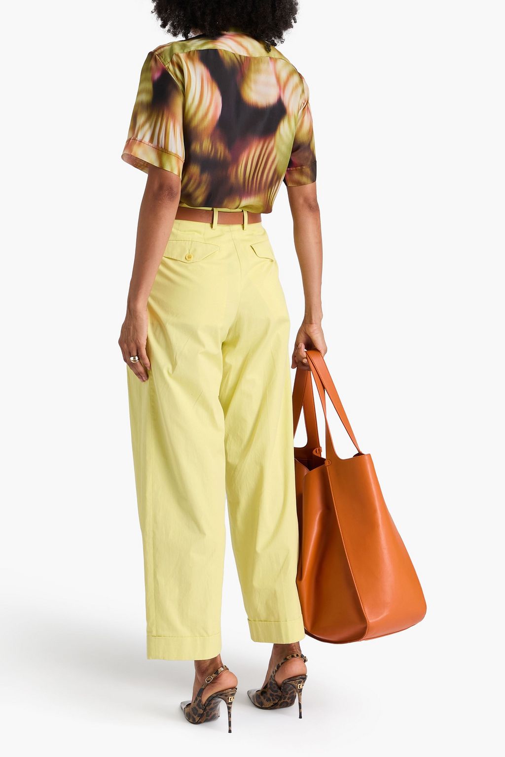 DRIES VAN NOTEN Cotton tapered pants