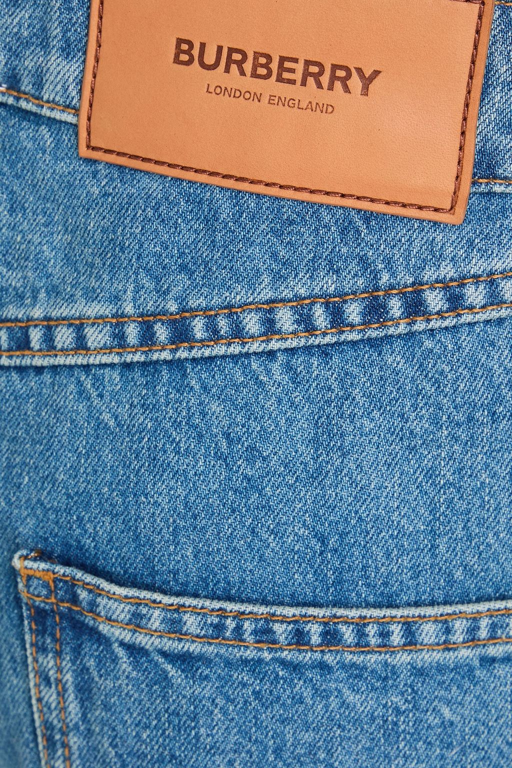 BURBERRY High-rise straight-leg jeans