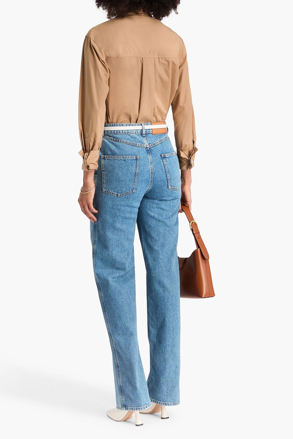 BURBERRY High-rise straight-leg jeans