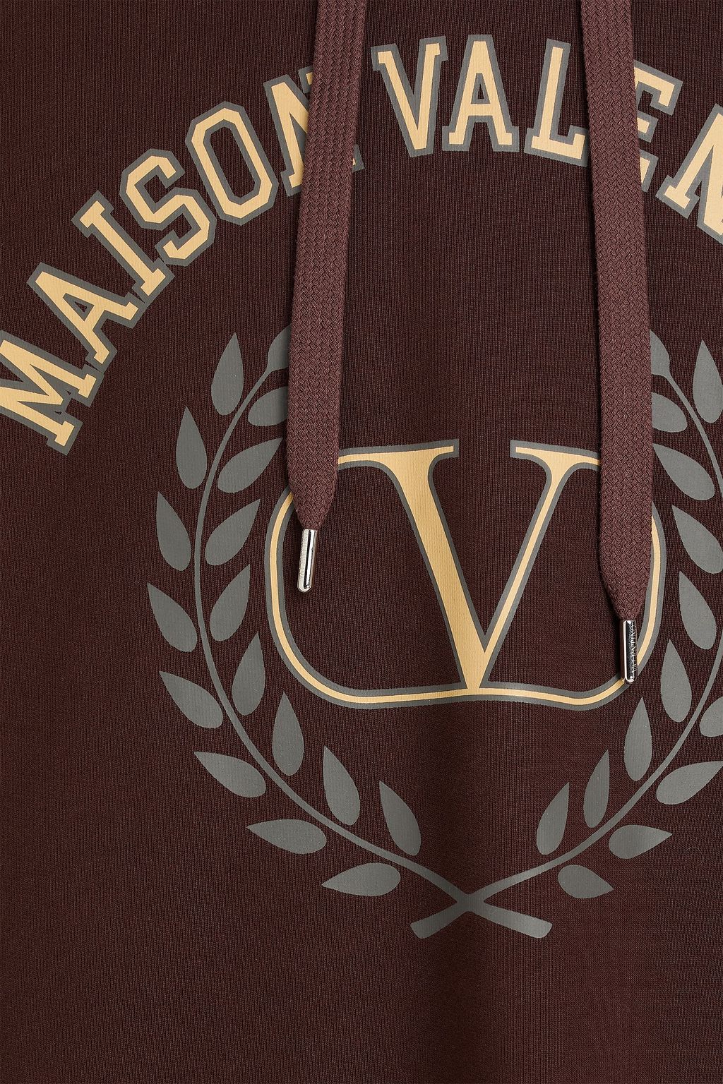 VALENTINO GARAVANI Printed French cotton-terry hoodie