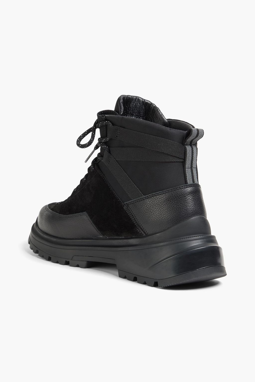 CANADA GOOSE Journey shell, suede and leather hiking boots