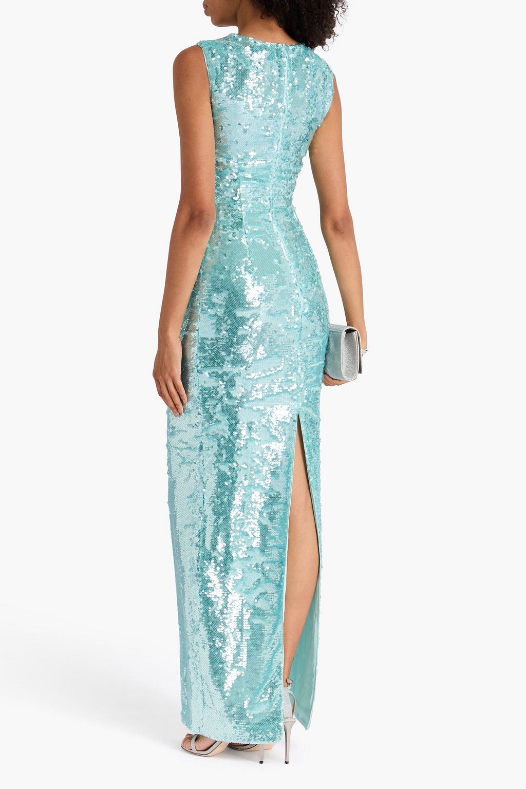 ROLAND MOURET Sequined tulle gown