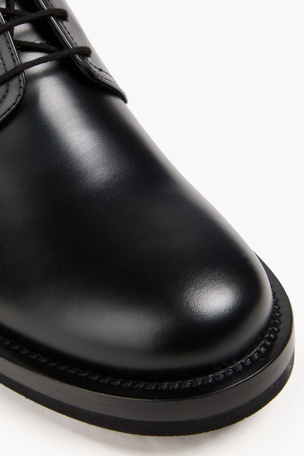 VALENTINO GARAVANI Rockstud leather derby shoes