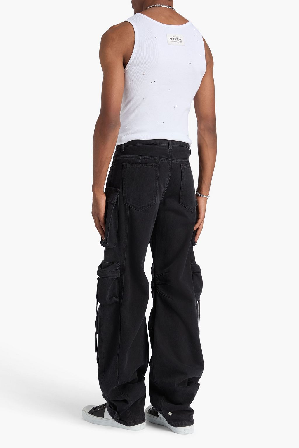 DOLCE&GABBANA Appliquéd cotton-jersey tank