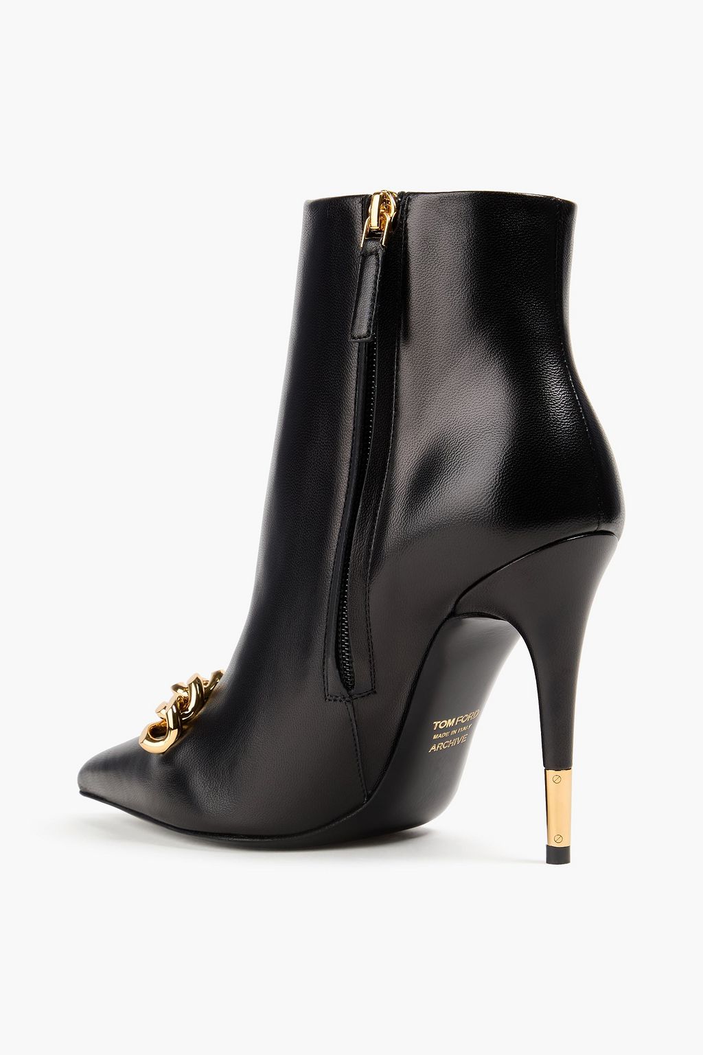 TOM FORD Iconic Chain 105 leather ankle boots