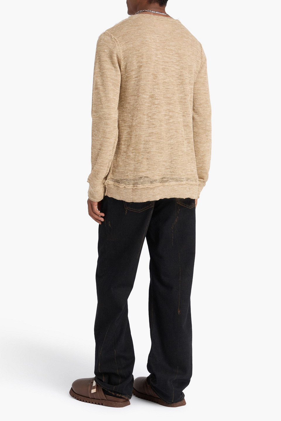  Dolce&gabbana - Melierter Strickpullover - Neutral - It 48 