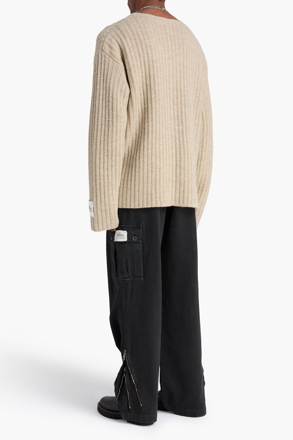  Dolce&gabbana - Cardigan Aus Gerippter Wolle - Neutral - Xl 