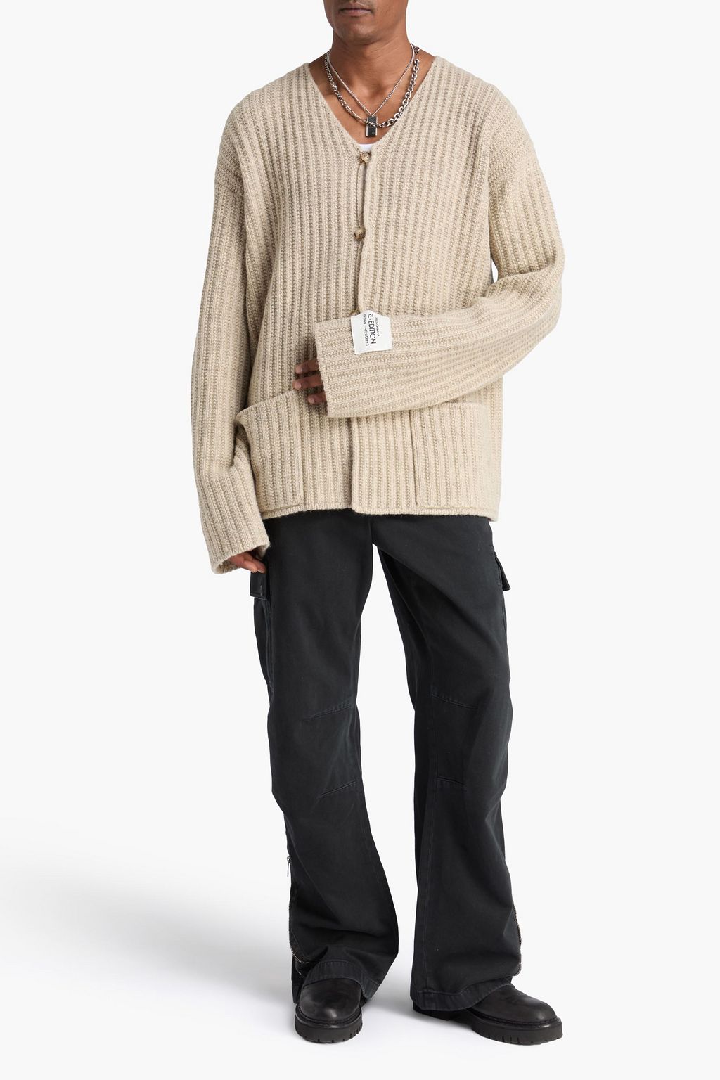 DOLCE&GABBANA Ribbed wool cardigan