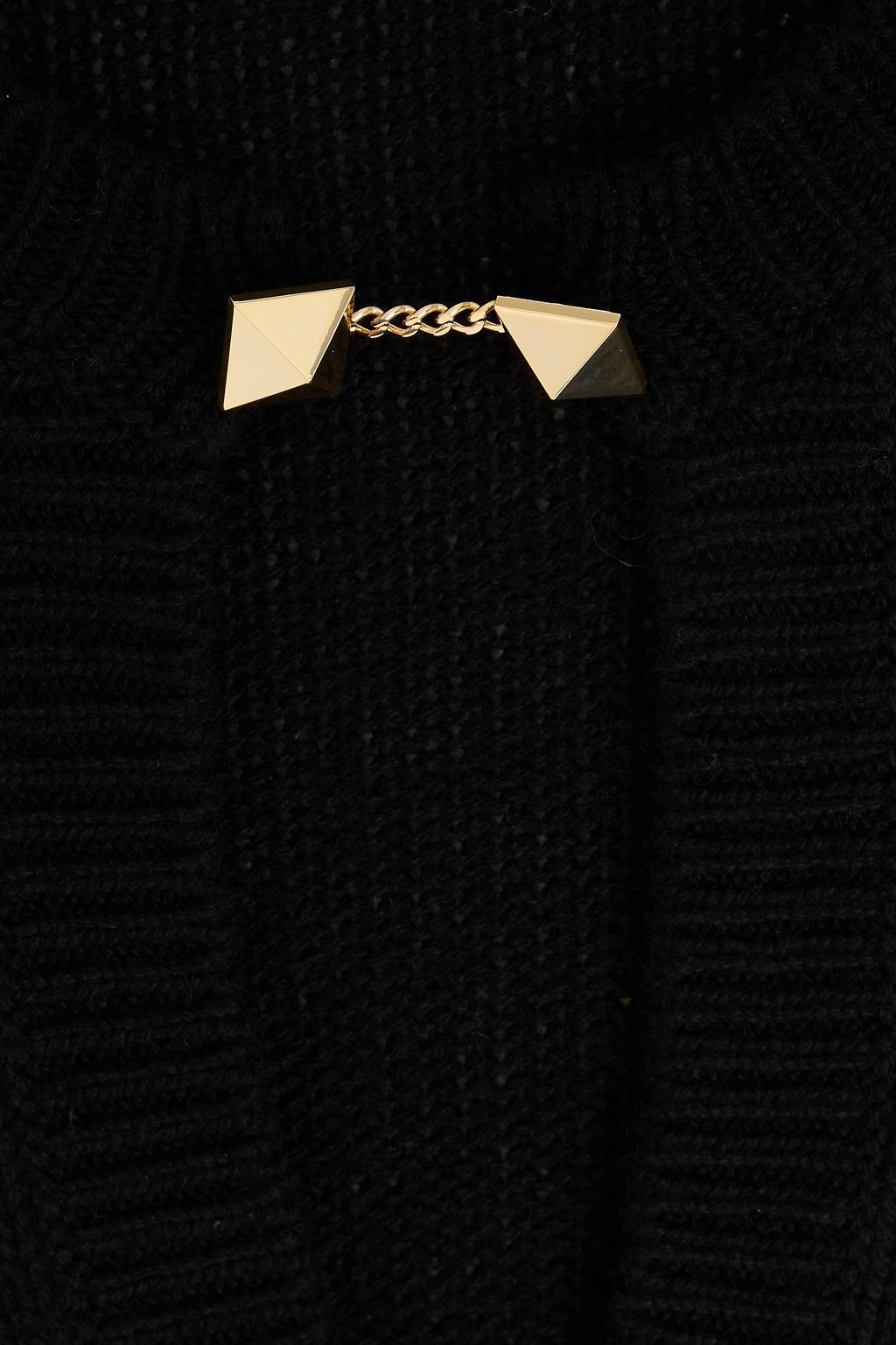 VALENTINO GARAVANI Studded cutout cashmere sweater