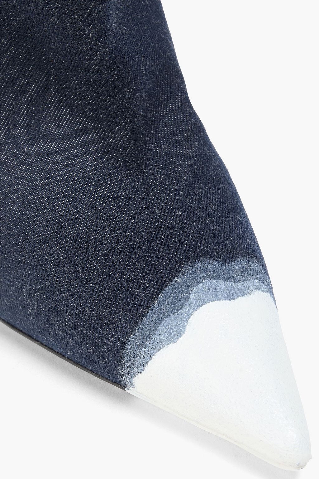TOM FORD Painted denim knee boots