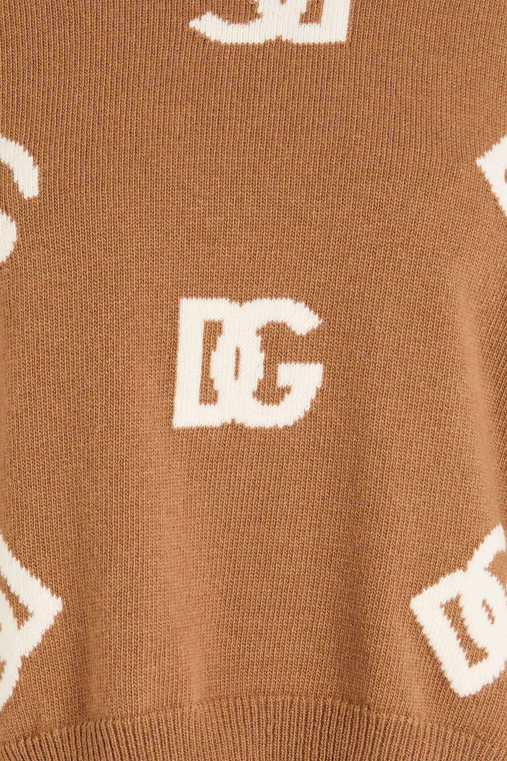DOLCE&GABBANA Jacquard-knit wool sweater