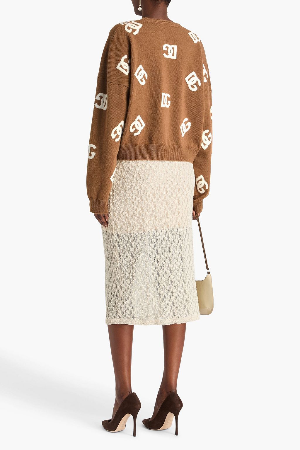DOLCE&GABBANA Jacquard-knit wool sweater