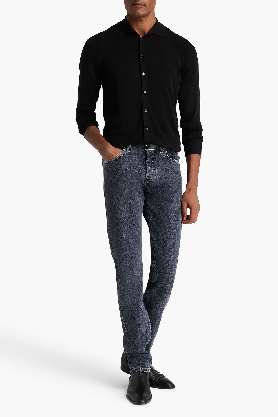  Tom Ford - Seidenhemd - Schwarz - It 46 