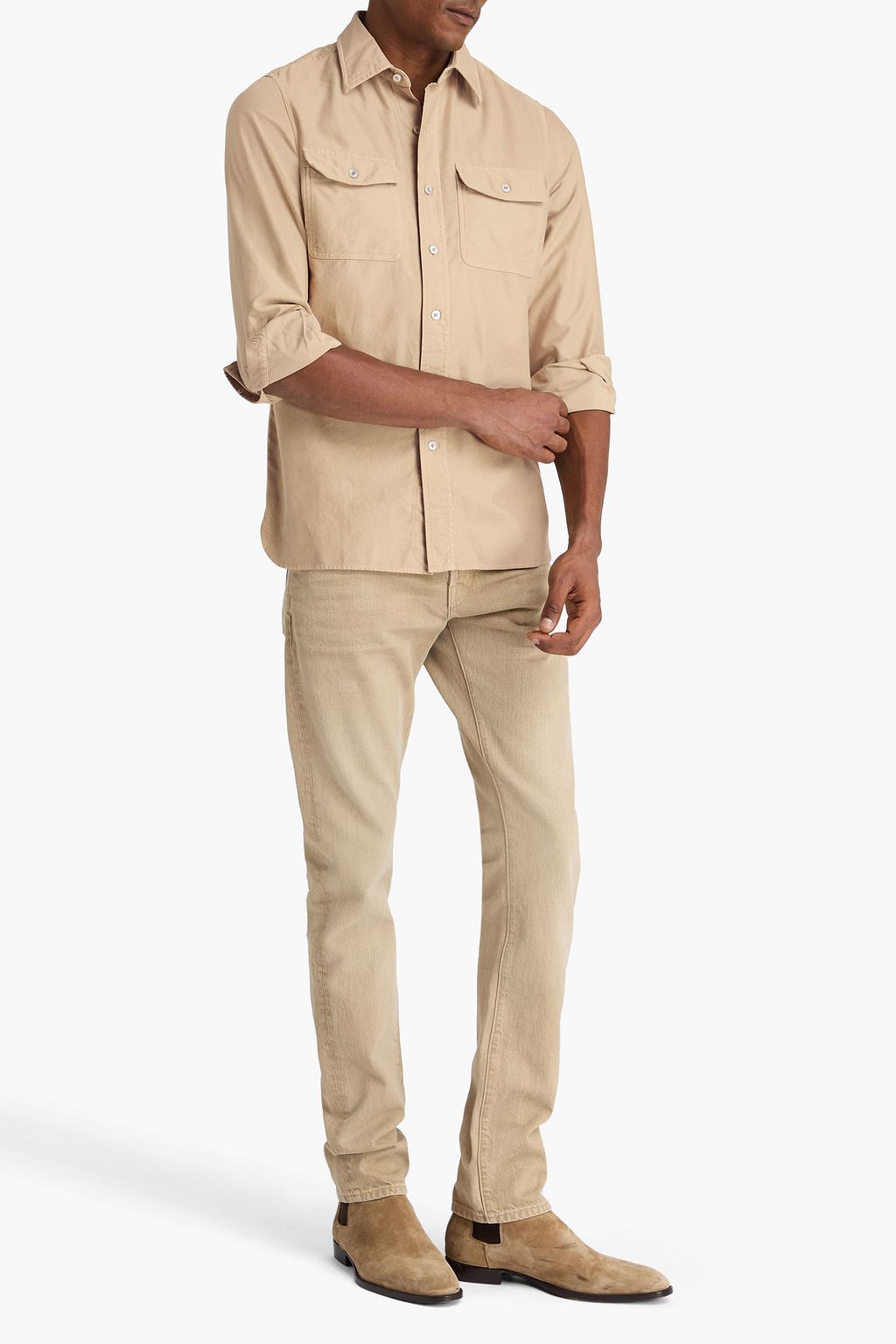 TOM FORD Cotton-flannel shirt