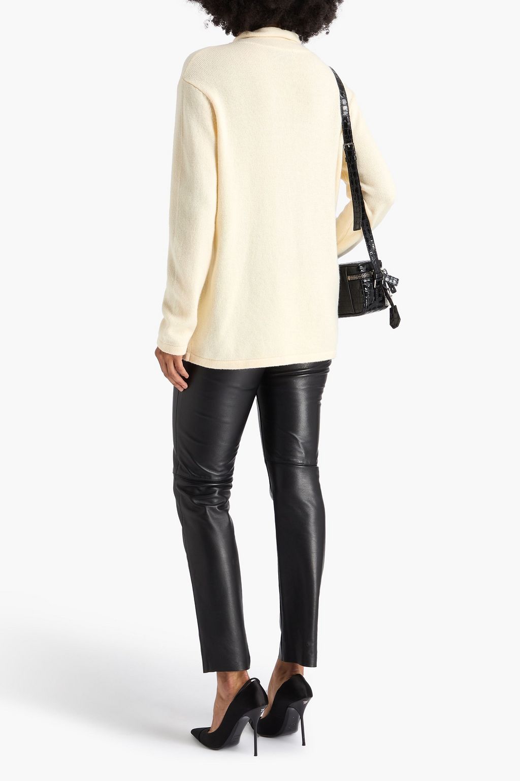 TOM FORD Belted cashmere turtleneck sweater