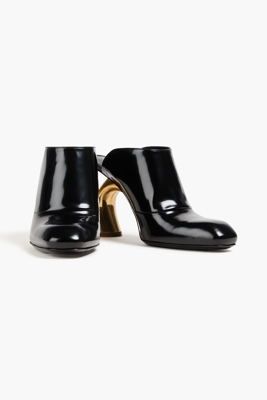 DRIES VAN NOTEN حذاء ميول من الجلد اللامع