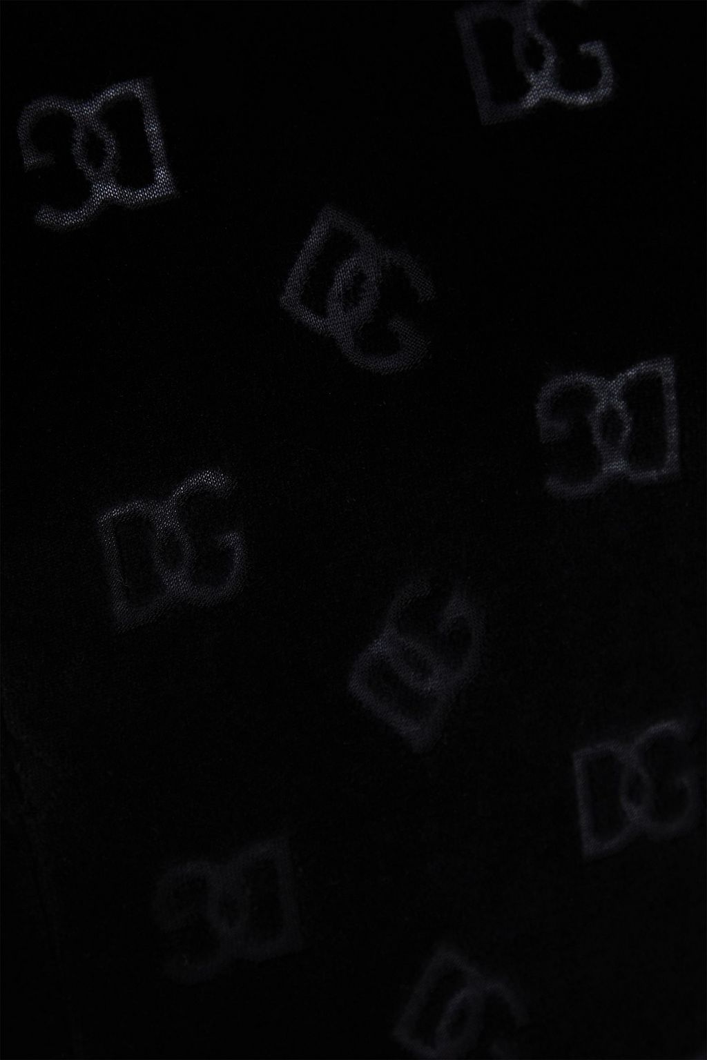 DOLCE&GABBANA Burnout cotton-velvet dress