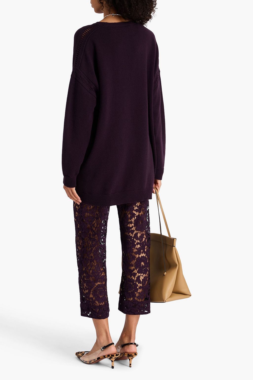 VALENTINO GARAVANI Oversized wool and cashmere-blend sweater