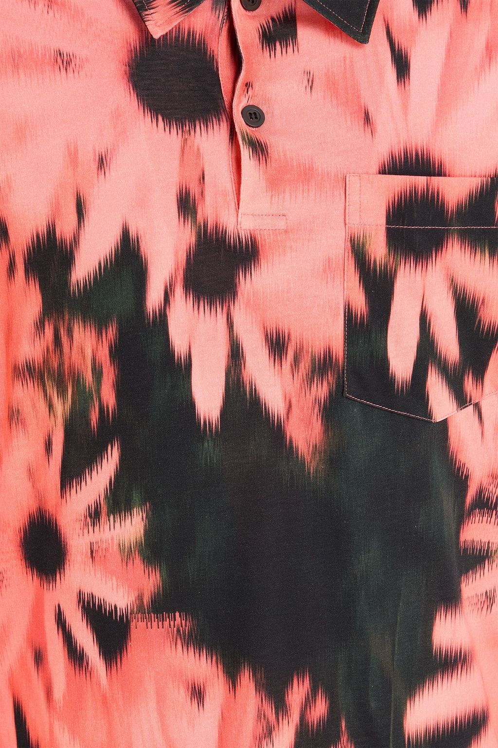 DRIES VAN NOTEN 프린트 코튼 저지 폴로 셔츠