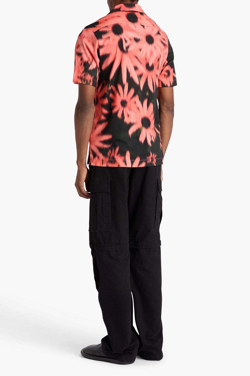 DRIES VAN NOTEN 프린트 코튼 저지 폴로 셔츠