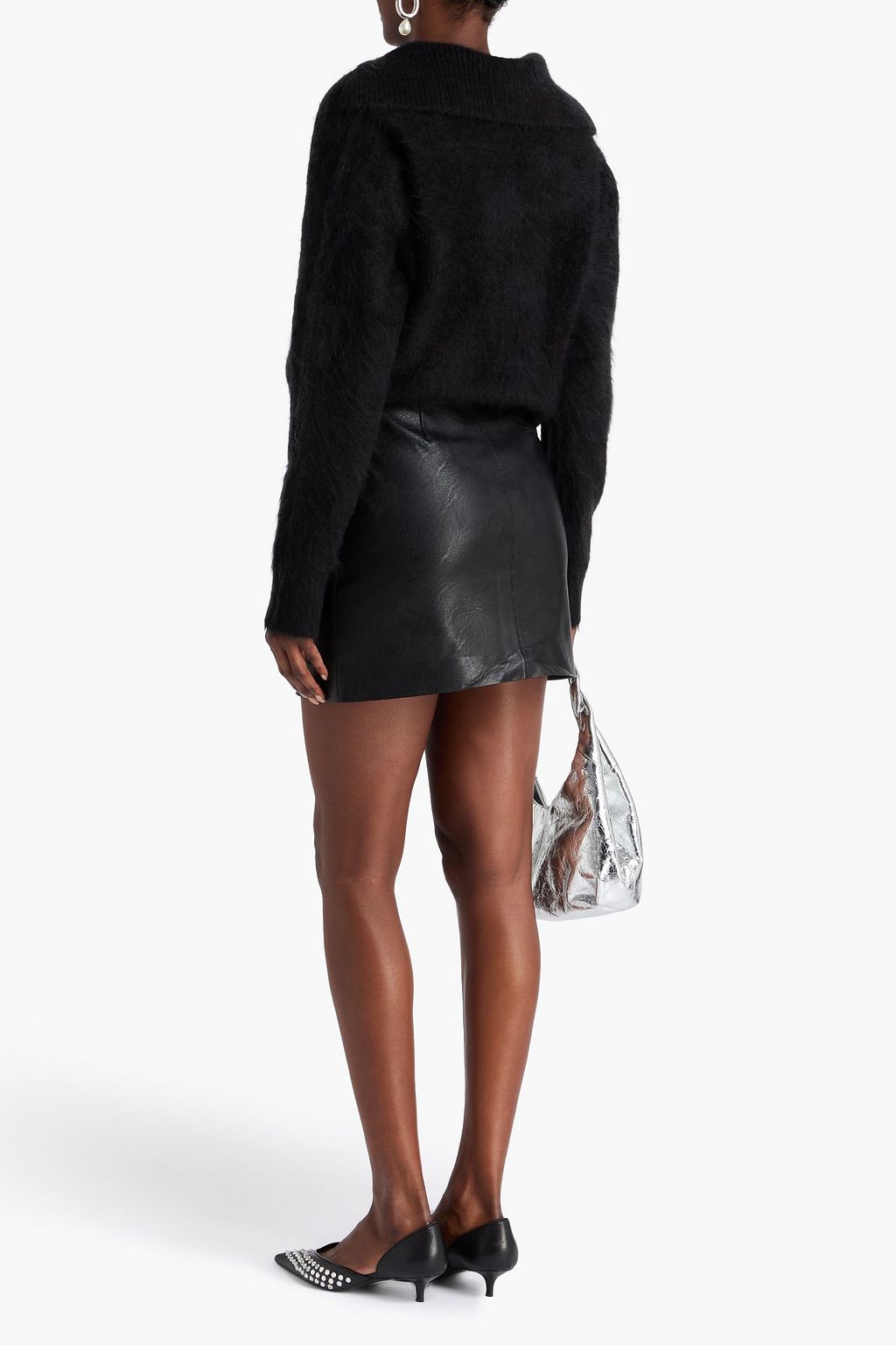 STELLA MCCARTNEY Zip-detailed mini skirt