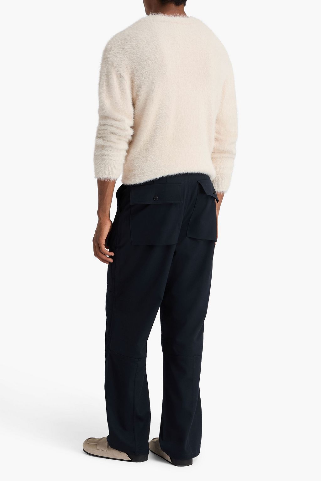 DRIES VAN NOTEN كنزة رياضية من نسيج محبوك ممشّط