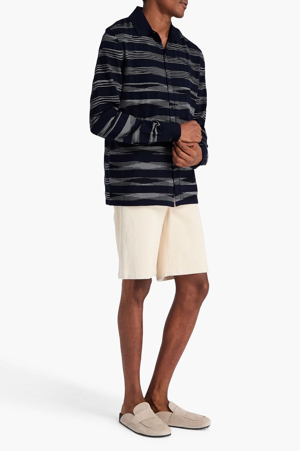 MISSONI Striped cotton-blend shirt