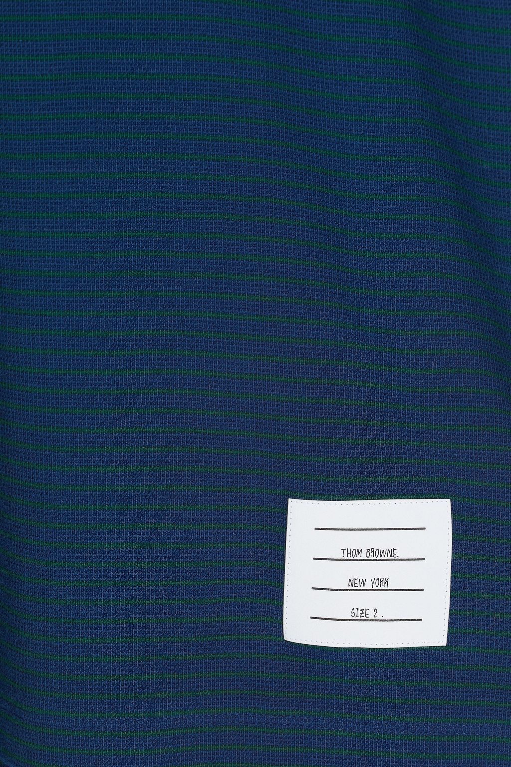 THOM BROWNE Striped cotton T-shirt