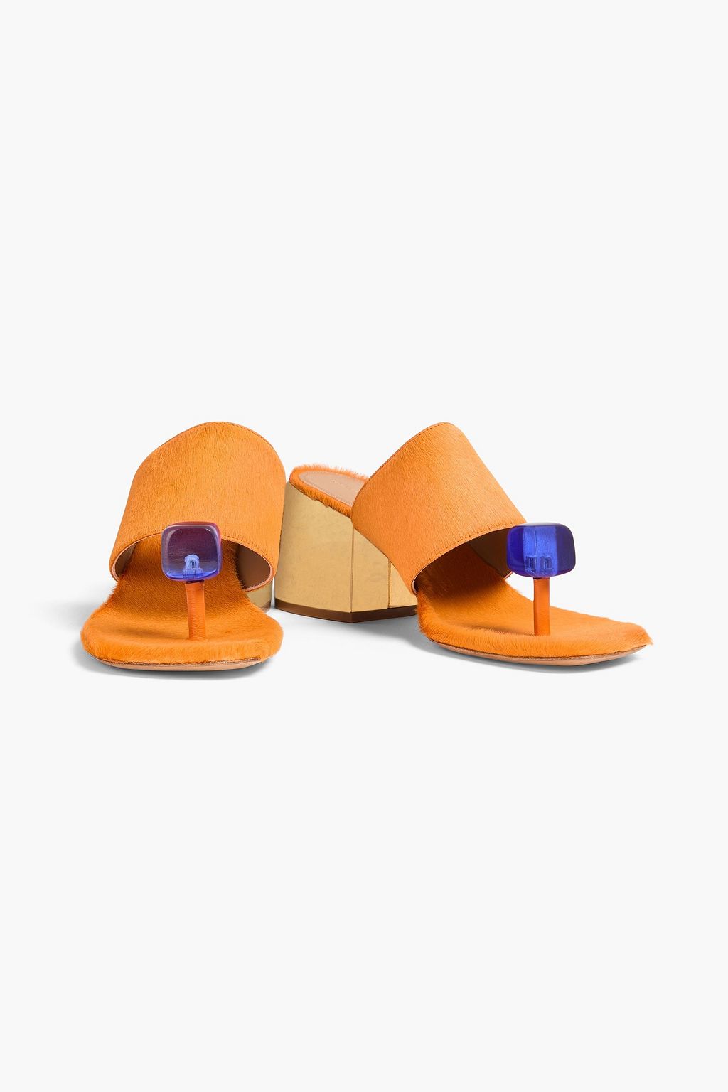 DRIES VAN NOTEN Calf hair sandals