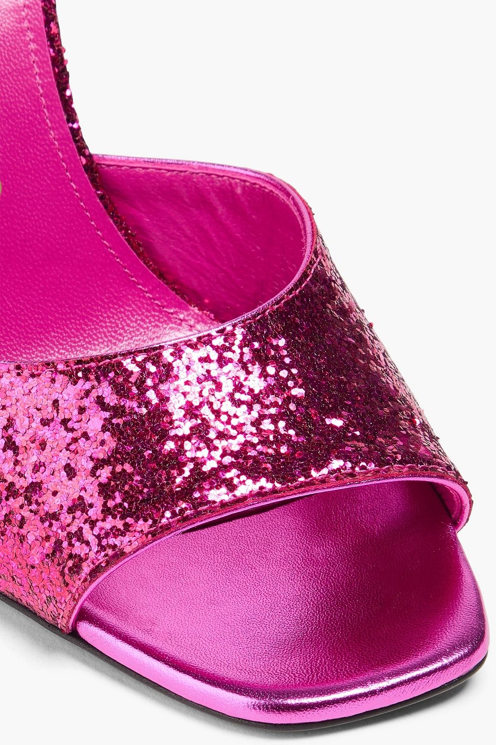 THE ATTICO Luz glittered woven mules