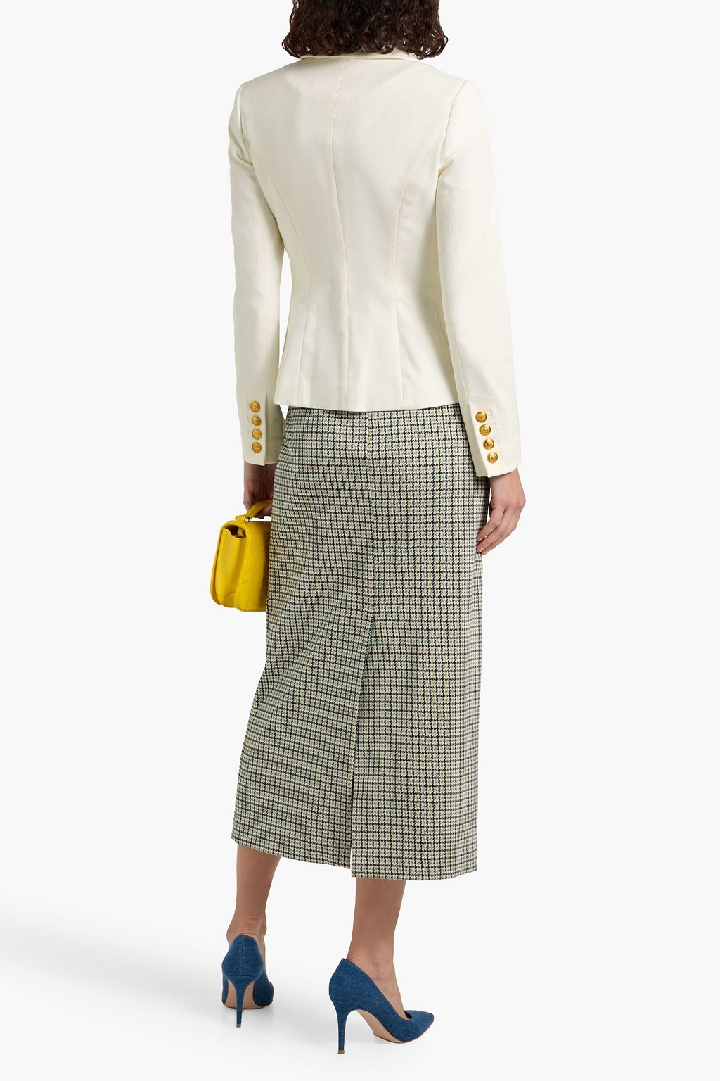 ALICE + OLIVIA JEANS Iana denim blazer