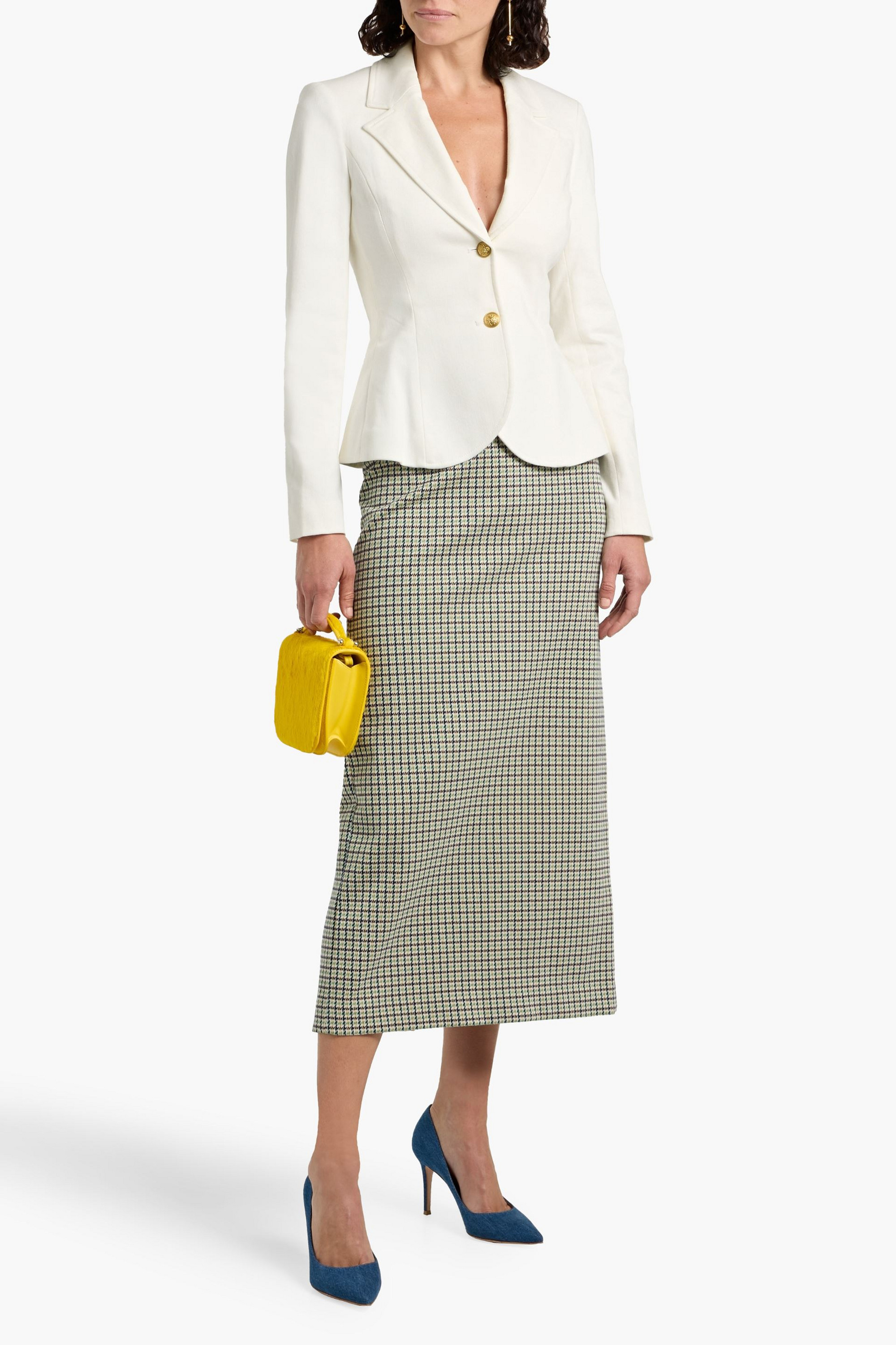 ALICE + OLIVIA JEANS Iana denim blazer