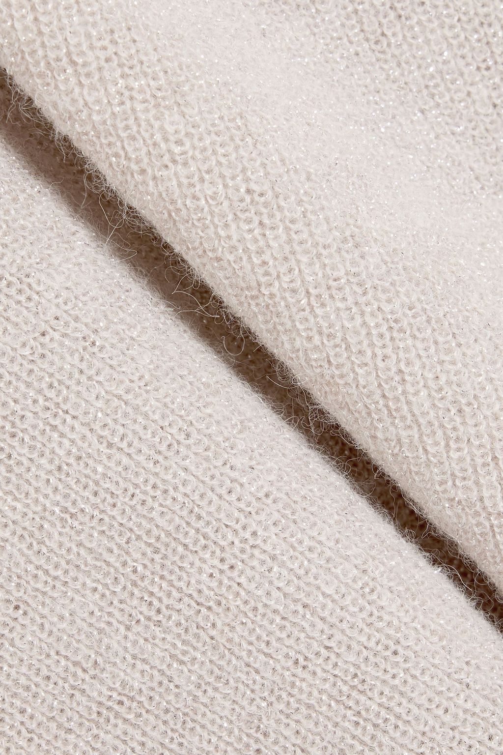 VINCE. Metallic knitted turtleneck top