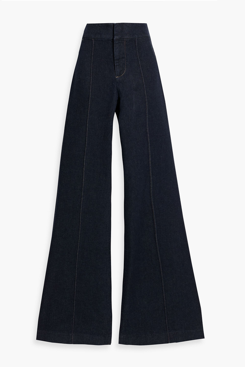 Alice And Olivia Trouser High-rise Flared Jeans In Blue