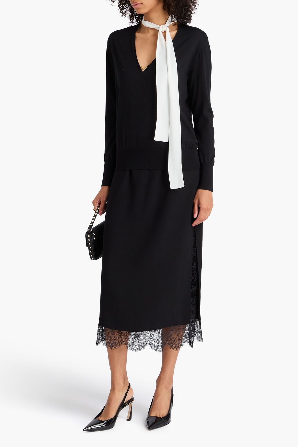 VALENTINO GARAVANI Two-tone wool sweater