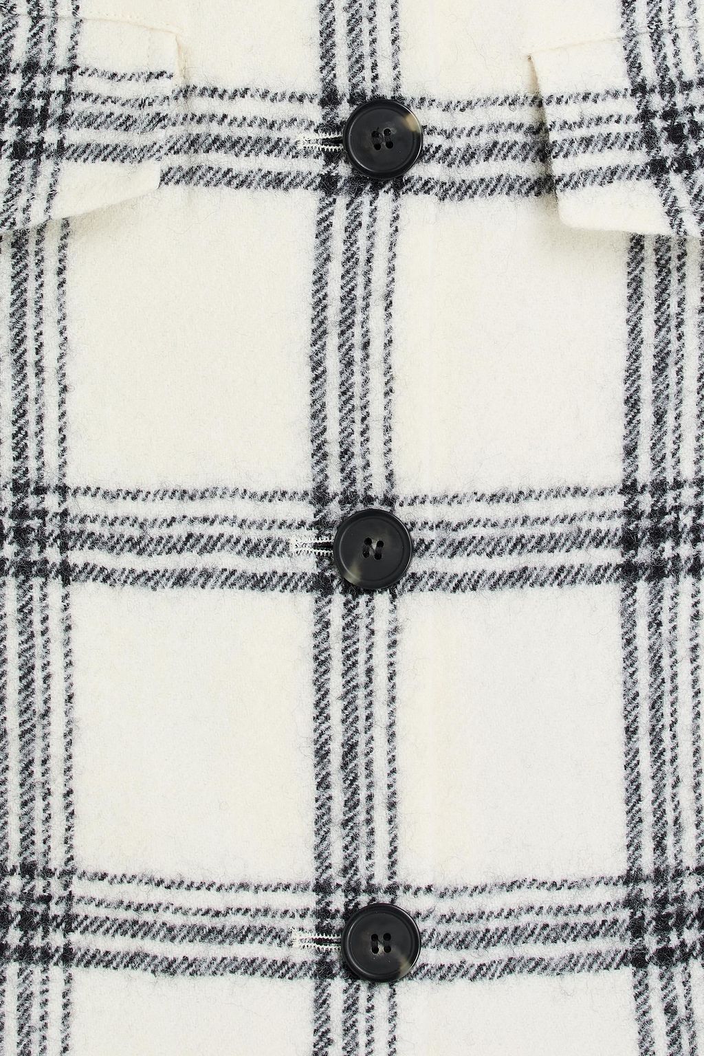 SPORTMAX Checked wool mini skirt