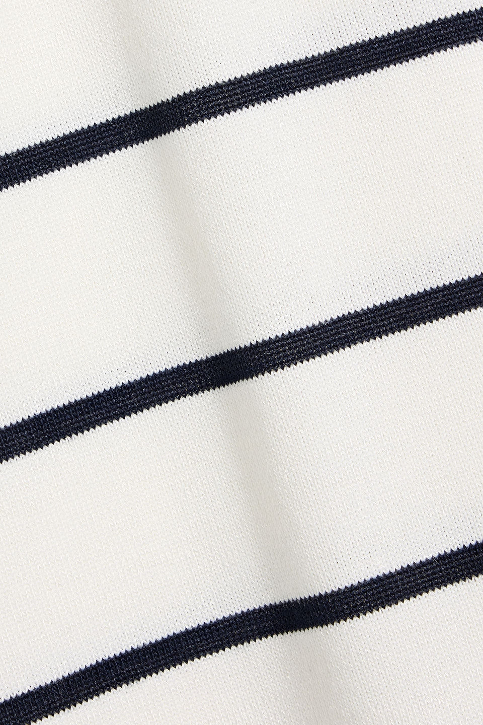 Vince Striped Wide Sleeve Tee In White
