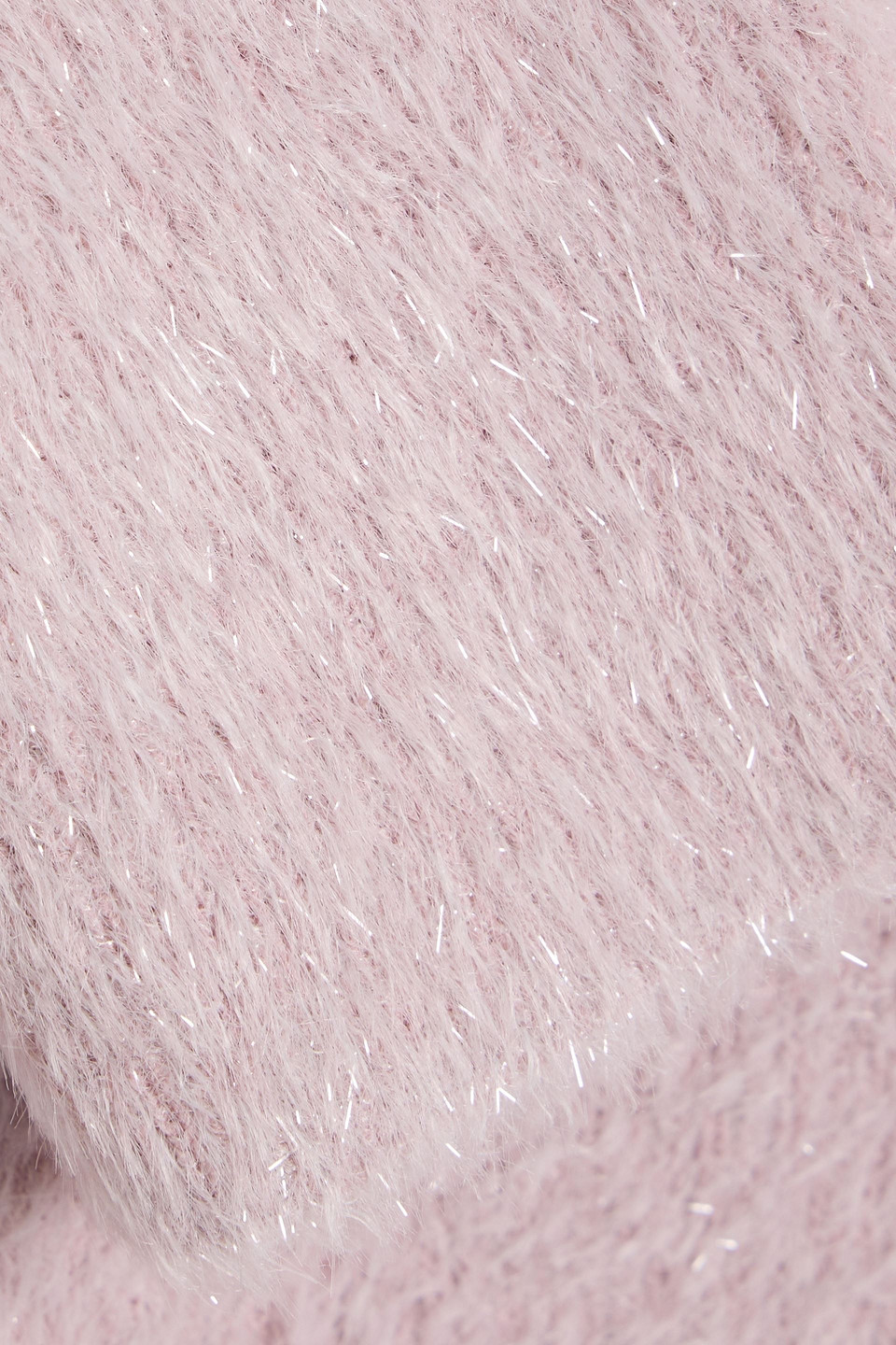 Vince Eyelash Metallic Sweater In Pink